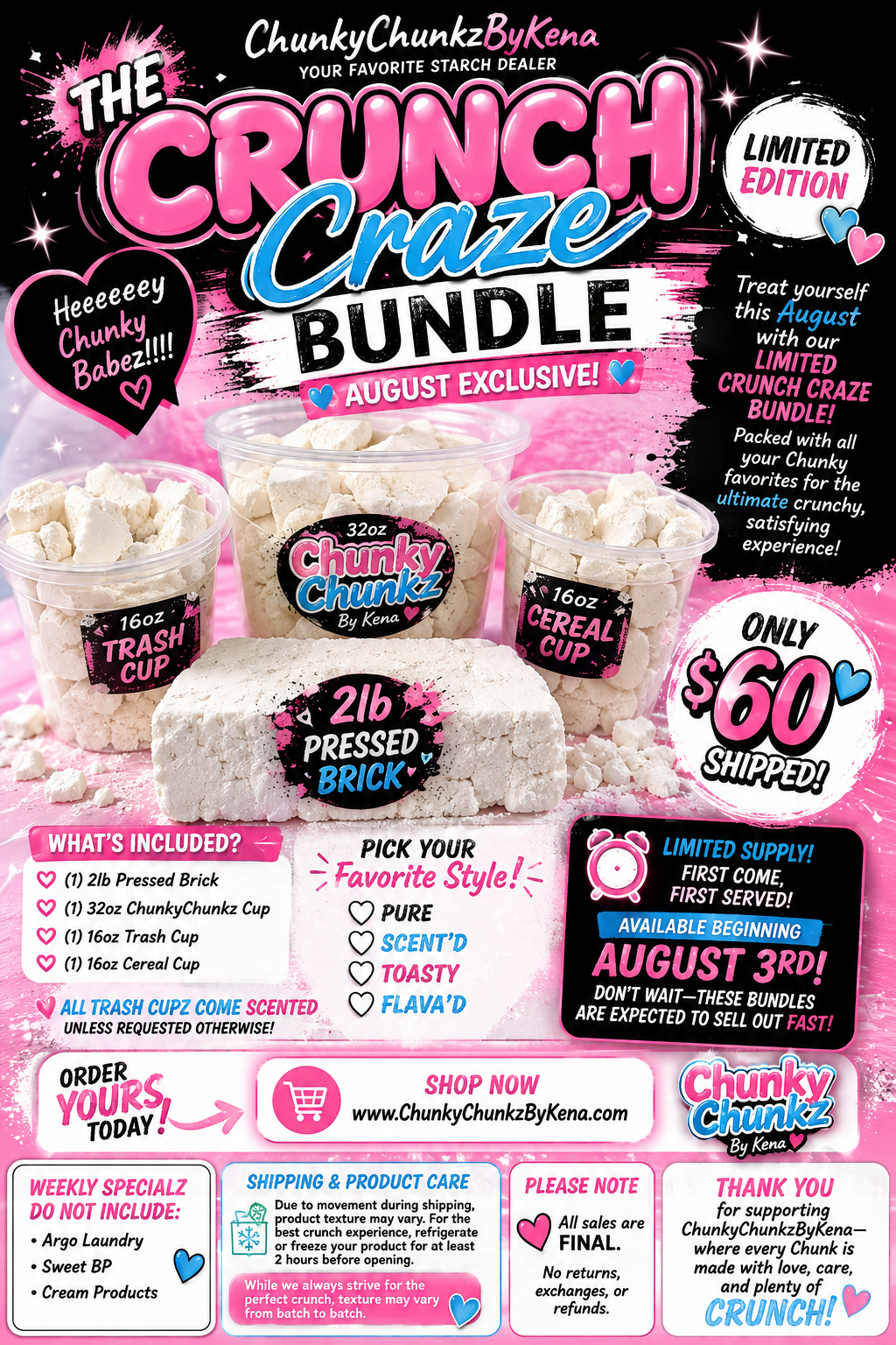 💖✨

THE CRUNCH CRAZE BUNDLE

✨💖